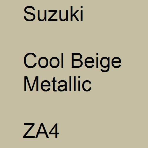 Suzuki, Cool Beige Metallic, ZA4.